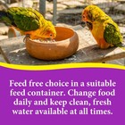 9 Lb bag 3-d Pet Products Premium Cockatiel Mix Bird Food Seeds  With Probiotics