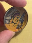 1956 Nabisco Shredded Wheat Litho Tin Dexterity Puzzle  cochise 