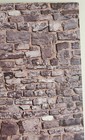 Dollhouse Miniature Gray Stone Wall Weathered Aged Embossed Card 1 12 Scale Wall