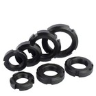 Slotted Nuts 304 Stainless Steel  Black Galvanized Carbon Steel Round Locknuts