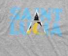 Men s Saint Lucia T-shirt St Lucia Country Flag State Emblem Patriotic Tee Shirt