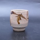 1221 Shoji Hamada Japanese Mashiko Pottery Tetsue Yunomi Tea Cup With Box