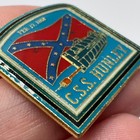 Vintage Css Hunley Submarine Feb 17 1864 Confederate Civil War Enamel Lapel Pin