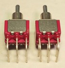 2pc C k U25 Toggle Switch 3 Position On-off-on 6 Pin Right Angle New Made In Usa