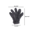 2pcs Microfiber Car Wash Gloves Five Finger Soft Cleaning Use