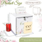 White Wedding Card Box Lock Pvc Envelope Money Holder Receptions Graduation