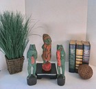 Vintage Wooden Frog  band  handcarved handpainted  Made In Bali Spr summer Decor