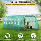 Vevor Walk-in Greenhouse 20 x10 x7  Hot Planter House Gardening Galvanized Frame
