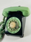 Vintage Amazing Stromberg Carlson Rotary Telephone Org Green Black 500 Untested