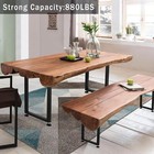 2pcs Metal Table Legs Adjustable Furniture Replacement Square Desk Coffee Dining