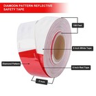 Reflective Trailer Tape Red White Truck Warning Tape Conspicuity Sign Safety Car