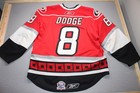 Game Worn 2011 Ahl 75th  Authentic Charlotte Checkers Jersey 54 Reebok Dodge
