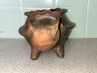 Vintage 8  Clay Pot Turtle Planter