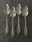 Rose Pattern By Wallace  1898 Sterling Silver Oval Soup Spoon-7-1 8 -set Of 4