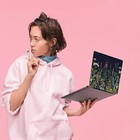 Laptop Skin Sticker 13 3 14 15 15 4 15 6 Inch Laptop Flower In Black Background