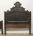 Antique Federal Style Carved Mahogany Full Bed Frame Set