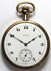 1919 Elgin Grade 313 16s 15j Gold Filled Pocket Watch - Runs