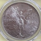    1921 Mexico 2 Peso Pcgs Ms62   silver Coin