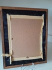 Rare Vintage 1970s 15 X1 2  Framed Needlepoint Crewel Gorgeous Peacock In Garden