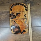 Vintage Sagittarius  Zodiac Wood Sign Jamaica Wall Decor Horoscope Astrology