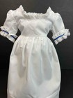 American Girl Felicity White Summer Dress gown Pleasant Company Tag Euc Clean 
