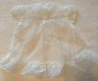 Vintage 50s Baby Baptism Christening Gown Dress Sheer Organza 