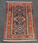 Antique Hand Woven  Serapi Rug 3x5ft From Circa 1900