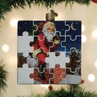 Old World Christmas Glass Blown Ornament For Christmas Tree  Santa Jigsaw Puzzle