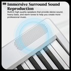 Glarry Gpp-107 88 Key Full Size Semi-weighted Standard Keyboards Digital Piano