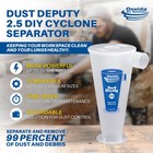 Oneida Air Systems Dust Deputy 2 5 Diy Cyclone Separator  Accessory Only  Clear