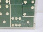 Vintage Crisloid Green Bakelite Dominoes Complete Set In Original Case