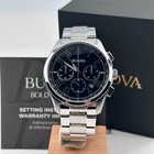 Bulova Wilton Watch Men s Chronograph Quartz Watch Black Dial 96b288 46 5 Mm