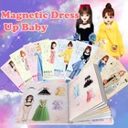 Magnetic Princess Dress Up Paper Doll Pretend Play Toys Magnet People Clothes   