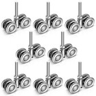 8 Pcs Heavy-duty Barn Door Rollers For 1-3 4  Track  Trolley Assembly For Slidin