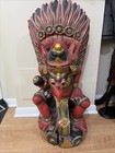 Vtg South Asian Hand Carved Wooden Garuda Wilmana Balinese Temple Statue 33    T