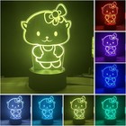 3d Night Light For Kids  7-color Changing Optical Lamp  Gift For Boys   Girls