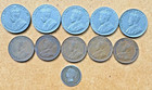 11 Piece Canada Mixed Pennies   Nickels Coin Lot  George  Silver Half Dime 1888