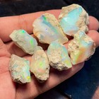 50ct  Natural Ethiopian Jumbo Welo Fire Opal Rough Specimen Gemstone 6-8 Pcs Lot