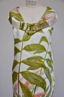 Vintage 1960s Bill Blass Hand Painted Sleeveless Silk Shift Tulip Spring Party M