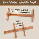 Adjustable Tapestry Weaving Loom  Small Expandable 3 5in To 11 8in  Wooden Frame