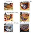 100 Pieces Bulk Mosaic Tiles Assorted Color Opaque Mosaic Glass Crafts Supplies