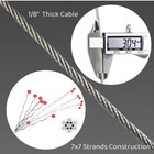 200ft 1 8  Stainless Steel Cable  7x7 Strands Stainless Steel Wire Rope cutters