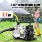 Shallow Well Pump Portable Garden Water Jet Pump 1 1hp 978 Gph 131 Ft Head