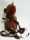 New Kids Toddler Plush Monkey Doll Backpack Safety Anti-lost Harness W Leash
