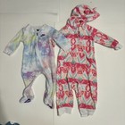 Baby Girl Clothes Lot 13 Pc Bundle Dresses Bodysuits Sleeper Shoes Hair Tie 0-6m