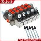 5 Spool 13 Gpm 3600 Psi Hydraulic Control Valve Double Acting Sae Ports New