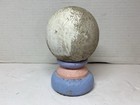Antique Wood Turned Newel Post Finial Topper Architectural Wood Salvage