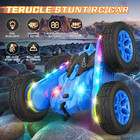 Remote Control Car  Rc Cars Stunt Kids Toys New Upgraded Strip Lights And Headli