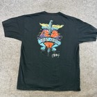 Bon Jovi Hard Rock Cafe Graphic Shirt Mens Xl Black New Orleans Sig 26 2008