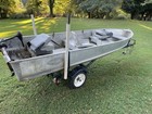 Jonboat 1971 14    Aluminacraft Boat And Trailer   Older Minkota Trolling Motor